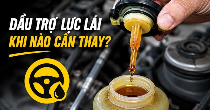 dầu trợ lực lái ô tô khi nào cần thay